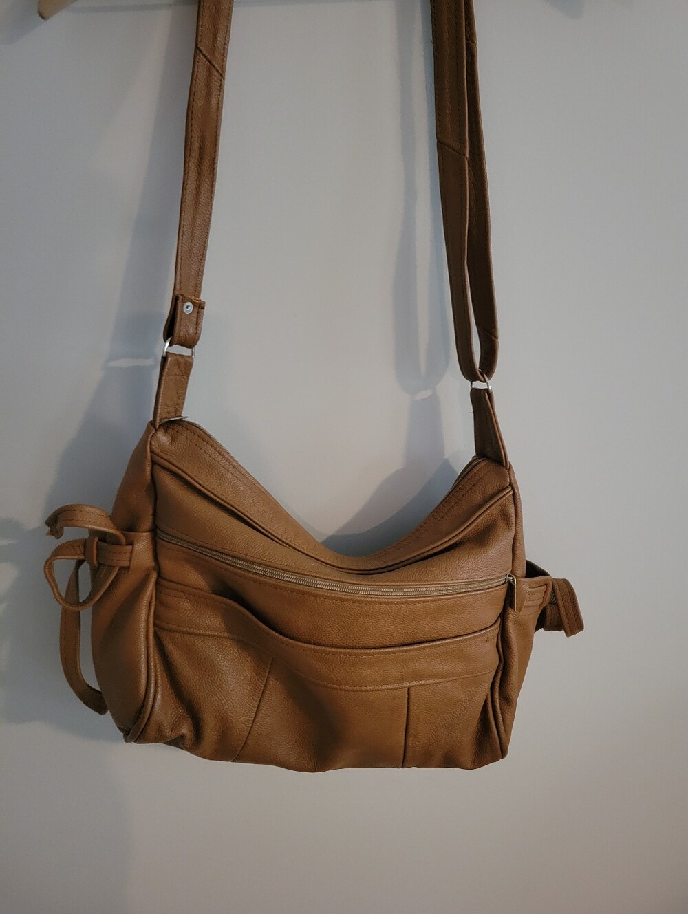 Tan Leather Crossbody Bag